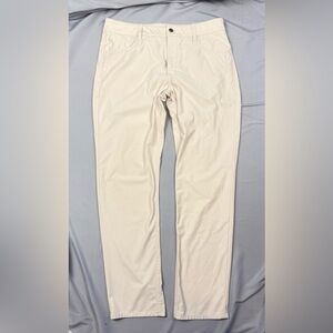 Johnnie-O Prep-Formance Pants 34x32 Cream Stretch Golf Casual
